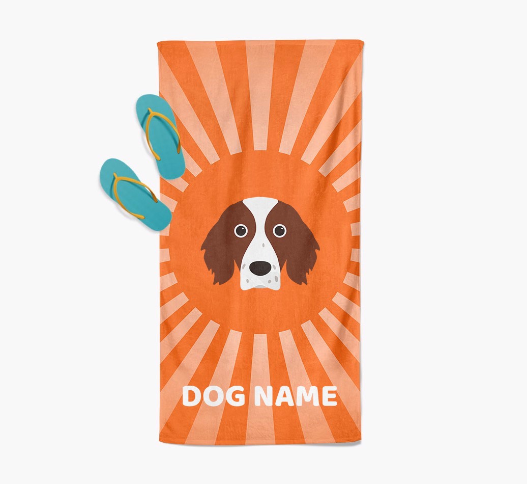 Personalised Pool Towel with {breedFullName} Icon