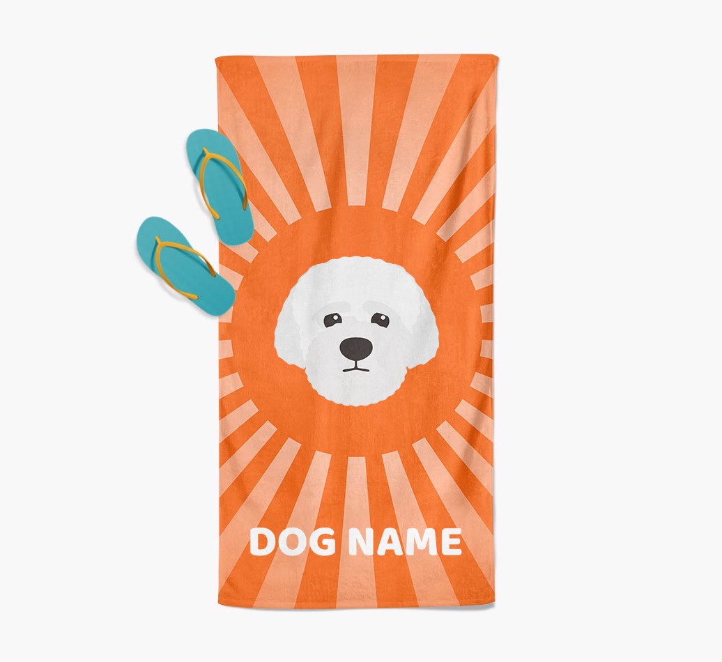 Personalised Pool Towel with {breedFullName} Icon