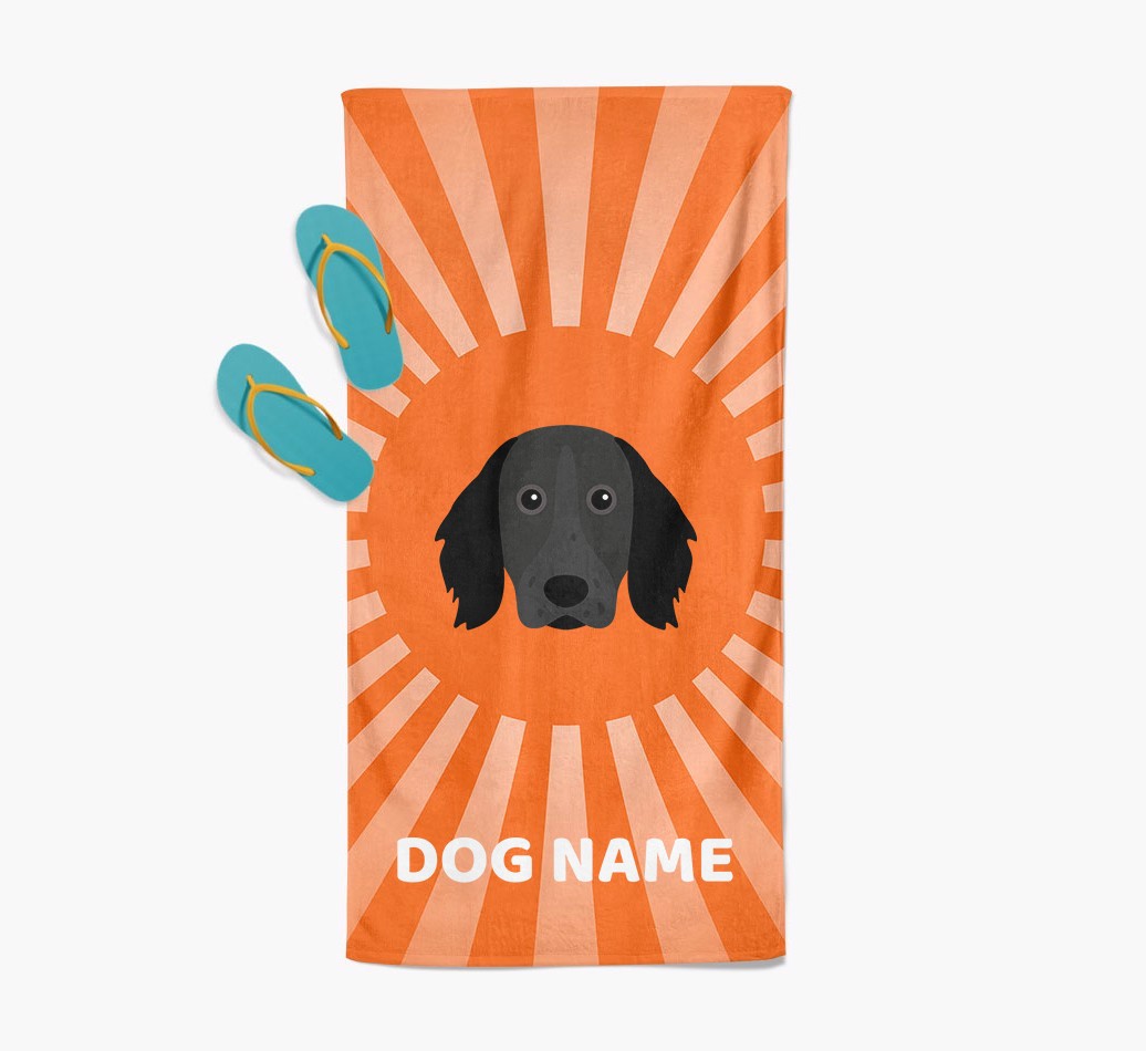 Personalised Pool Towel with {breedFullName} Icon