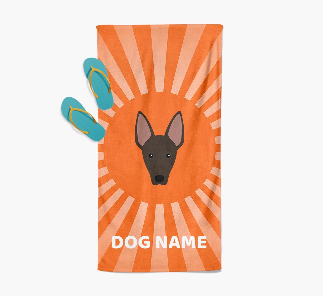 Personalised Pool Towel with {breedFullName} Icon