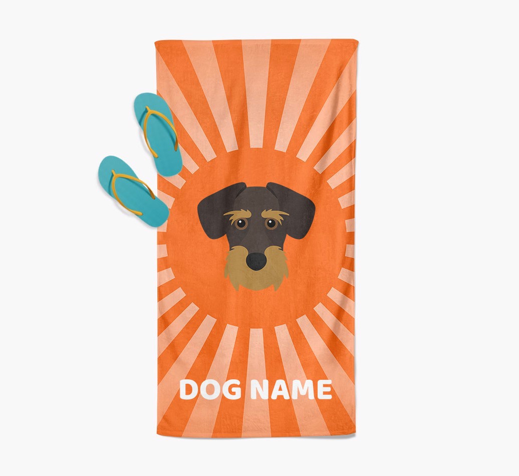 Personalised Pool Towel with {breedFullName} Icon