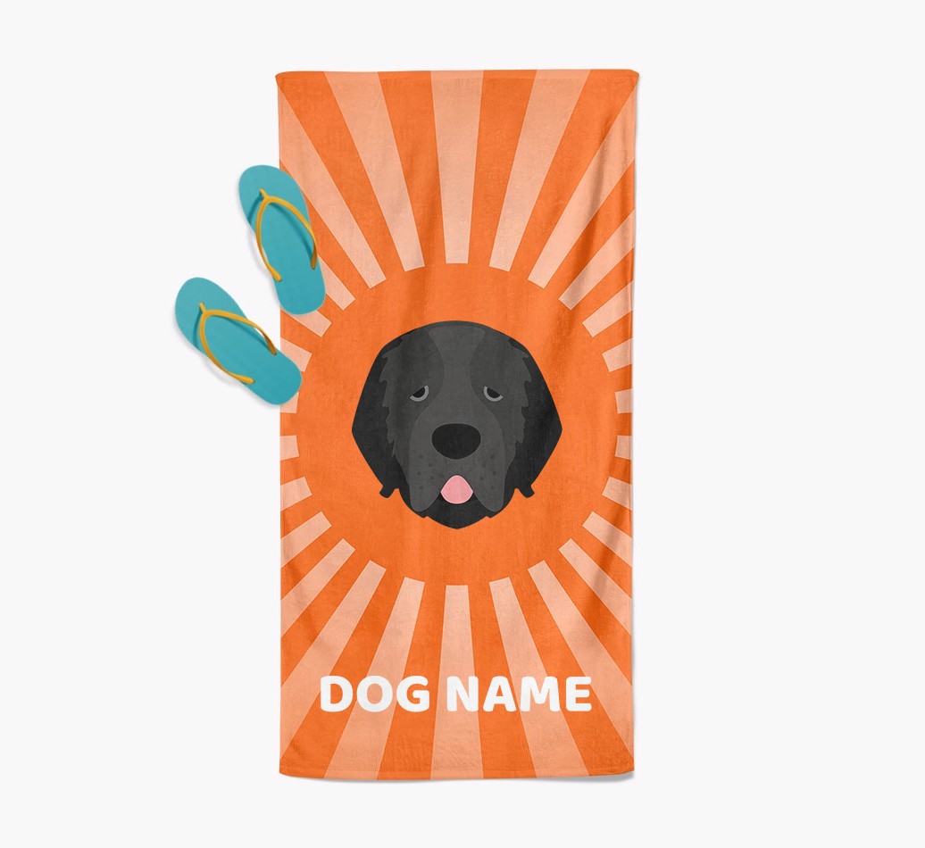 Personalised Pool Towel with {breedFullName} Icon