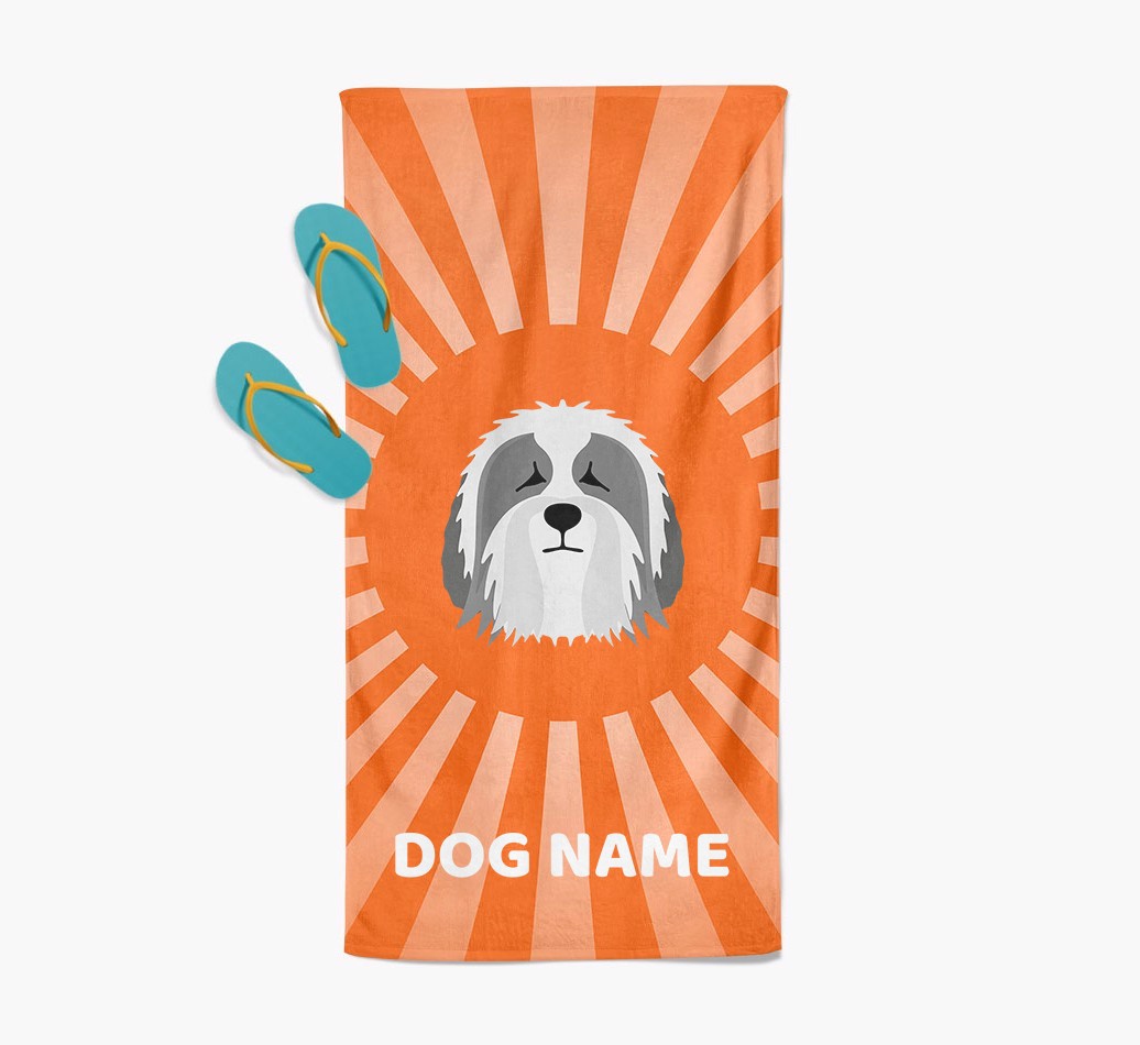 Personalised Pool Towel with {breedFullName} Icon