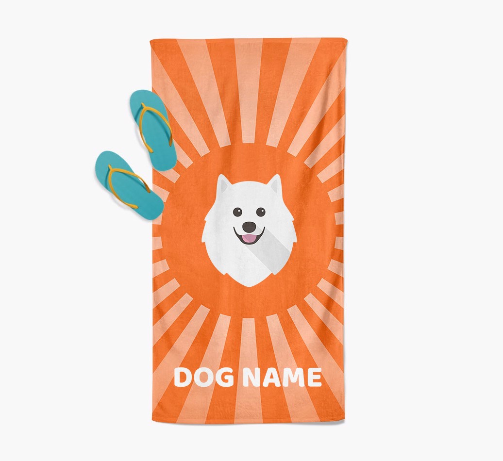 Personalised Pool Towel with {breedFullName} Icon