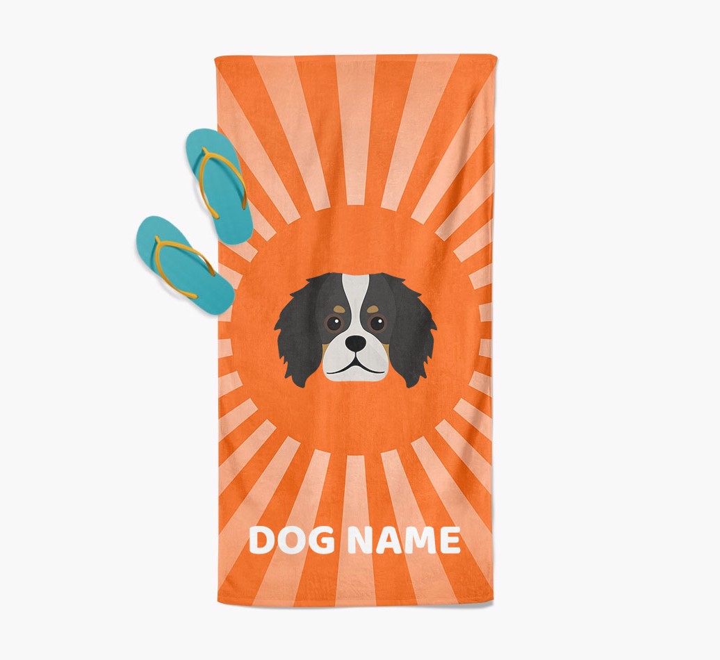 Personalised Pool Towel with {breedFullName} Icon
