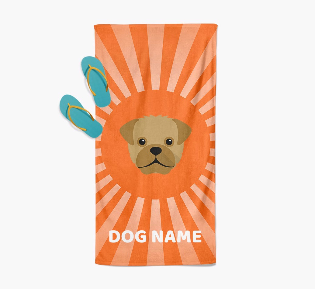 Personalised Pool Towel with {breedFullName} Icon