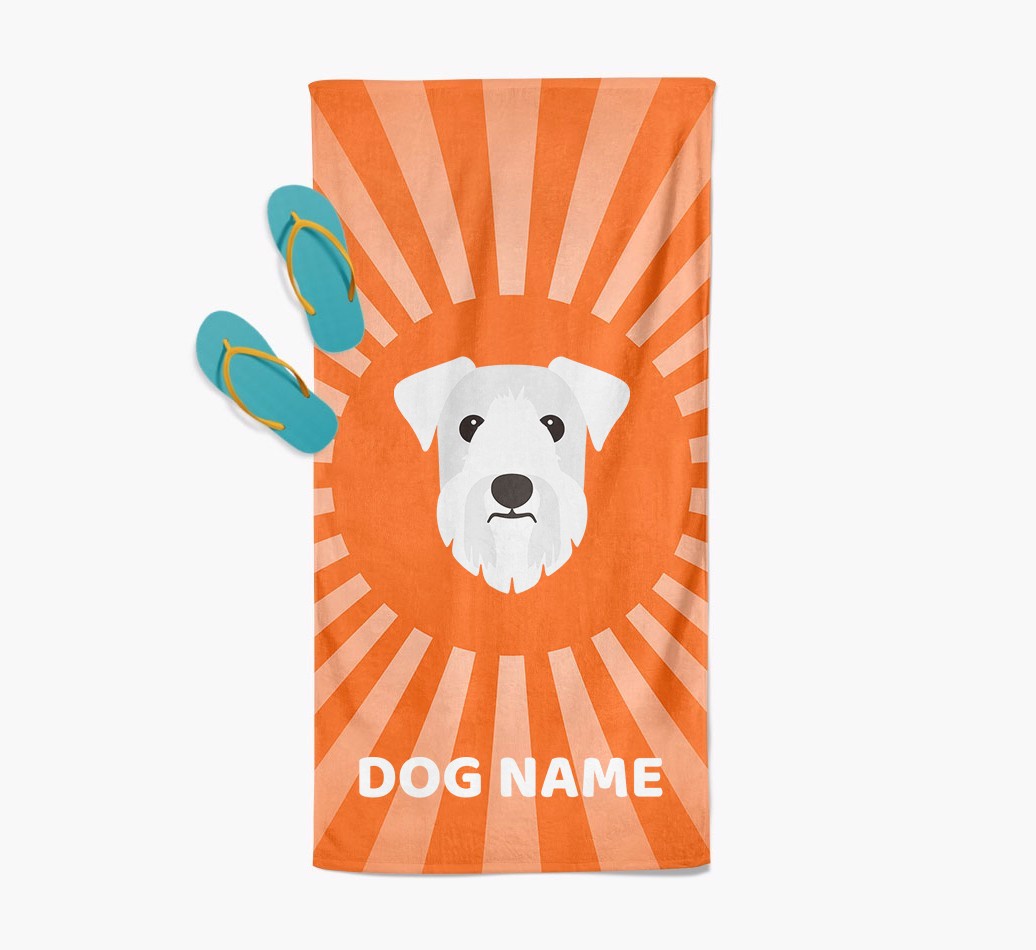 Personalised Pool Towel with {breedFullName} Icon