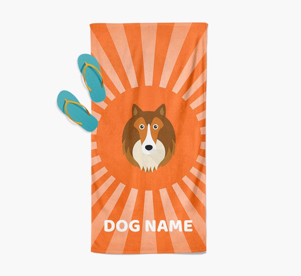 Personalised Pool Towel with {breedFullName} Icon
