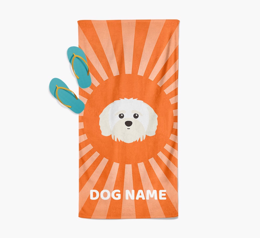 Personalised Pool Towel with {breedFullName} Icon