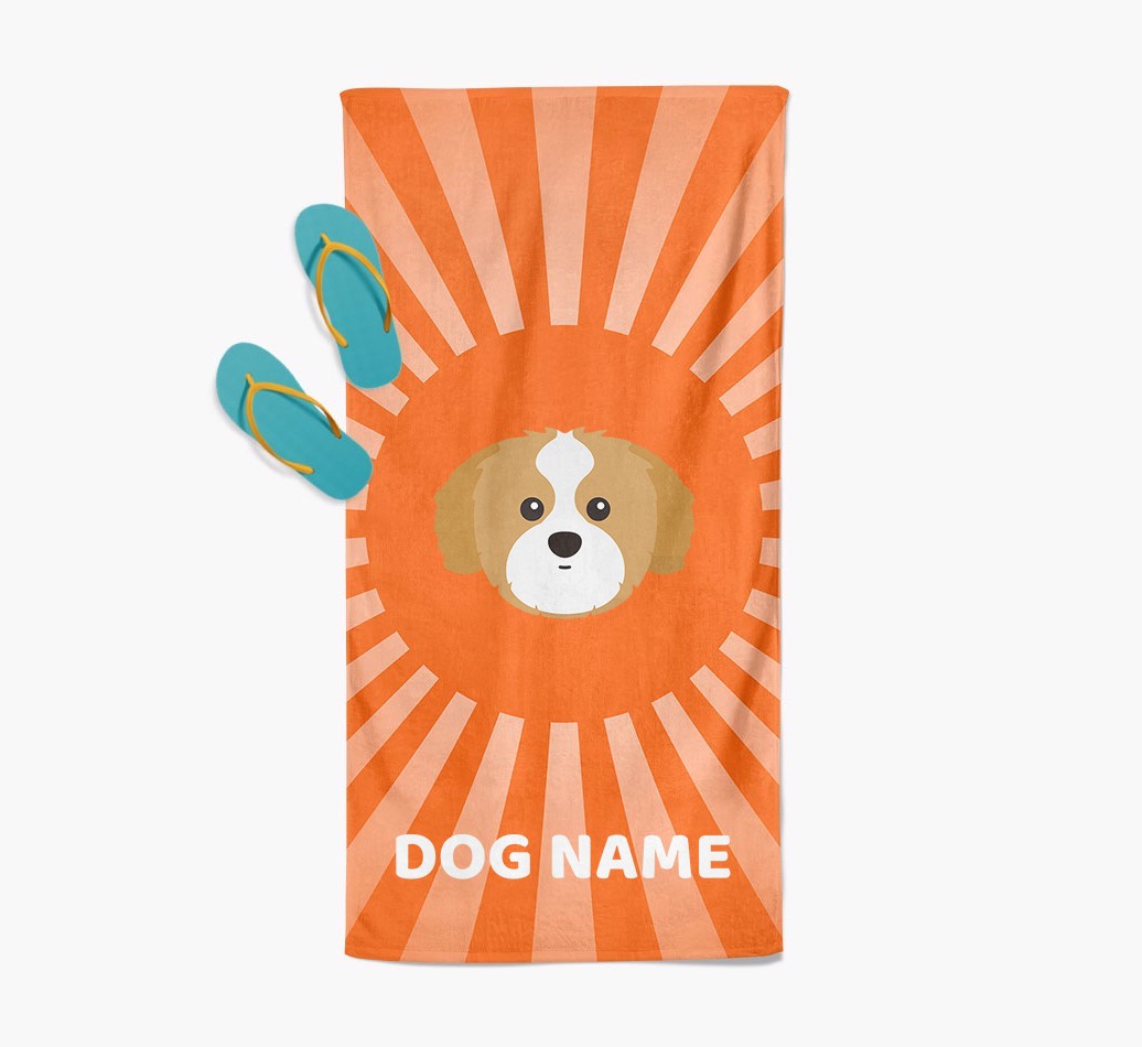 Personalised Pool Towel with {breedFullName} Icon