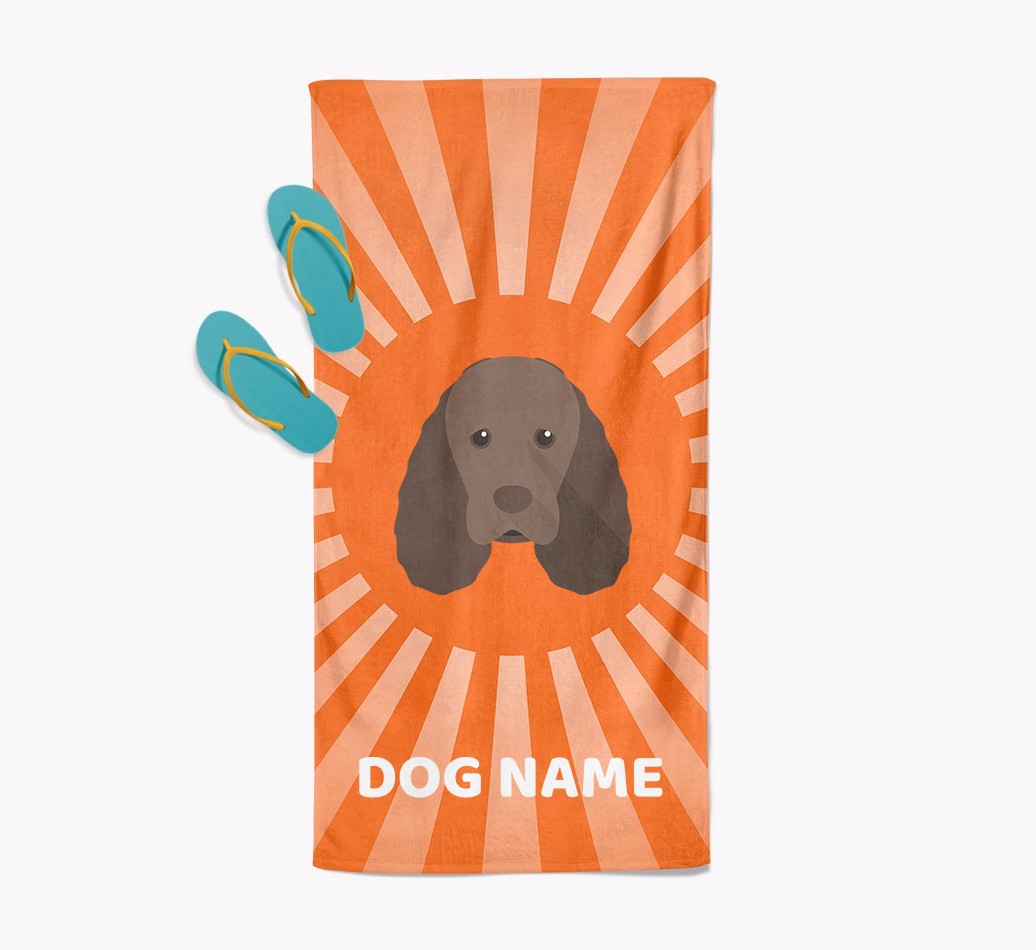 Personalised Pool Towel with {breedFullName} Icon