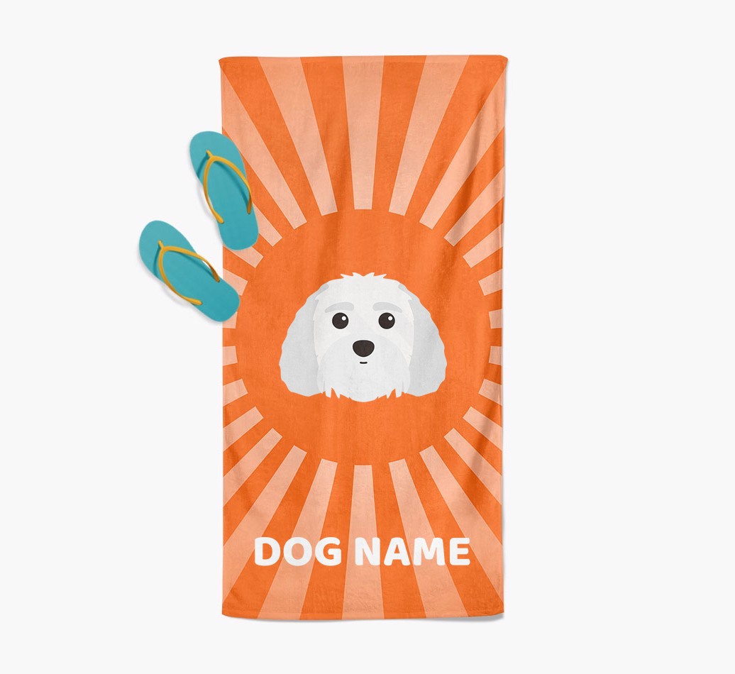 Personalised Pool Towel with {breedFullName} Icon