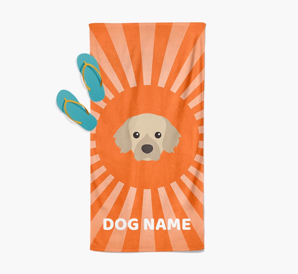 Personalised Pool Towel with {breedFullName} Icon