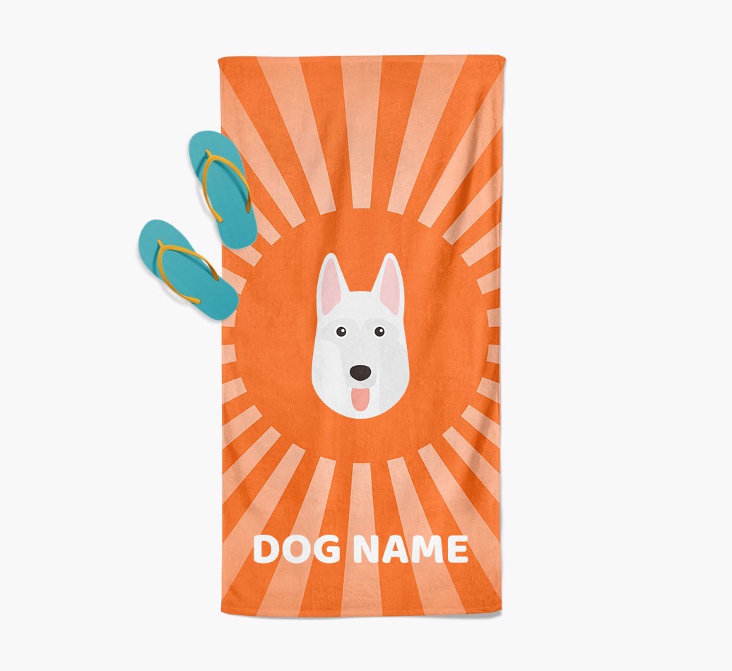Personalised Pool Towel with {breedFullName} Icon