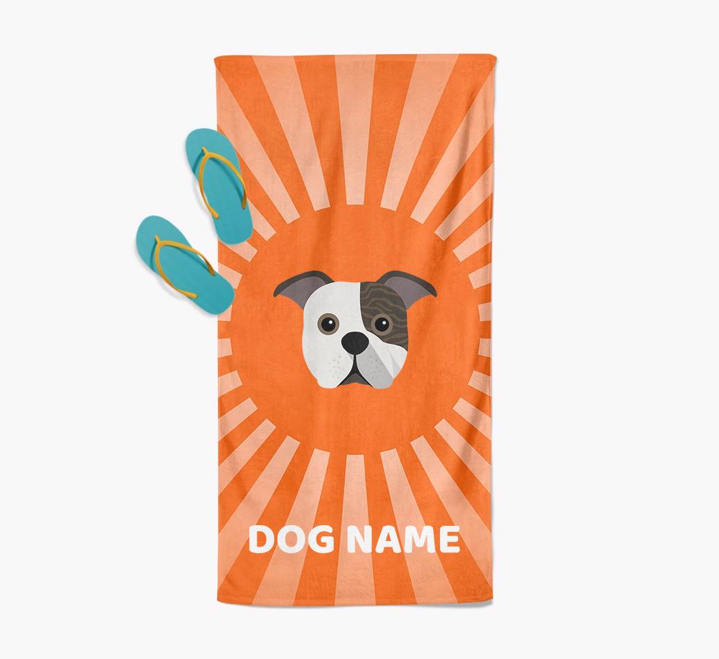 'Rays' - Personalized {breedFullName} Towel