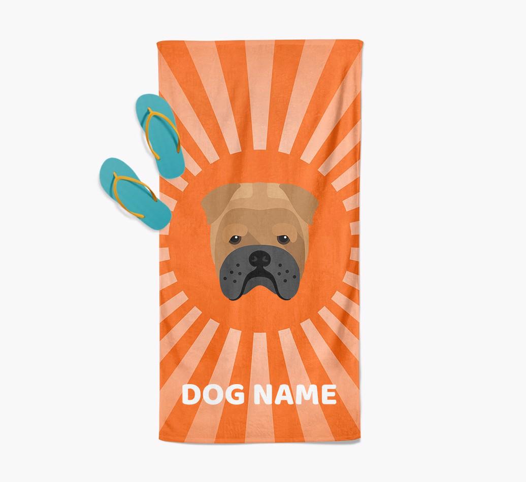 'Rays' - Personalized {breedFullName} Towel