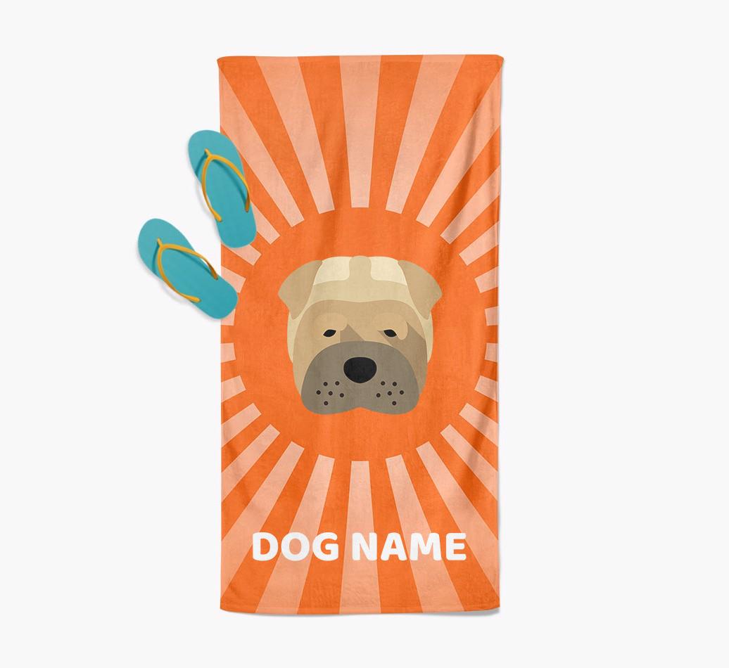 'Rays' - Personalized {breedFullName} Towel