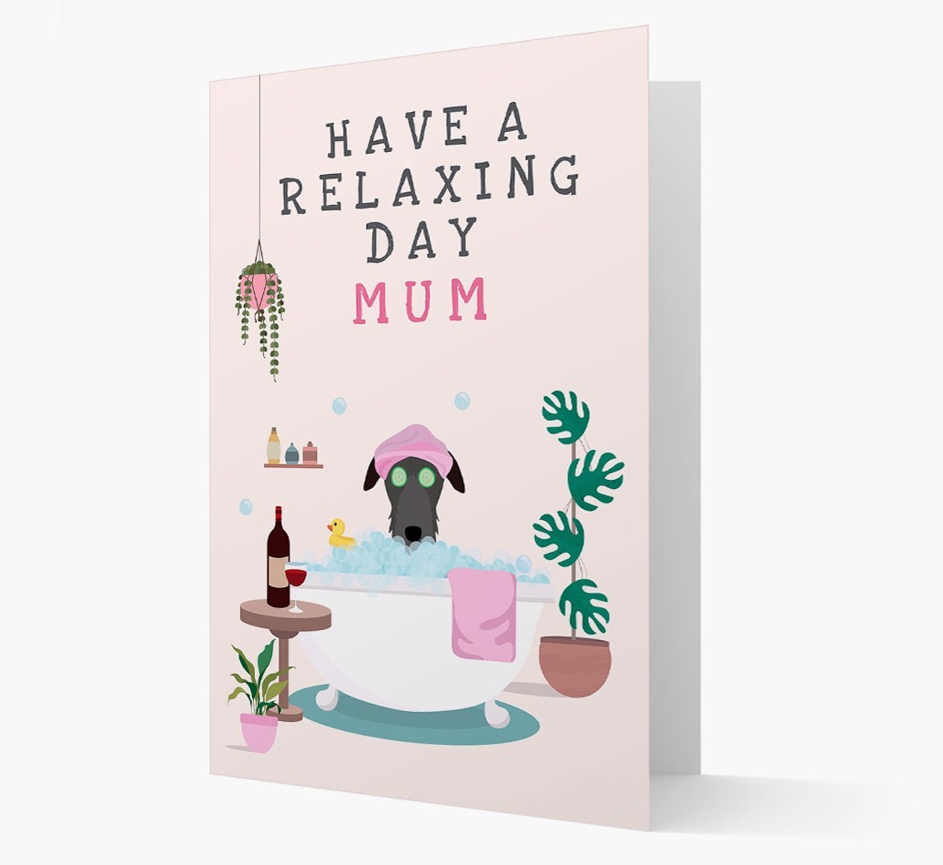 Relaxing Day: Personalised Card with {breedFullName} Icon