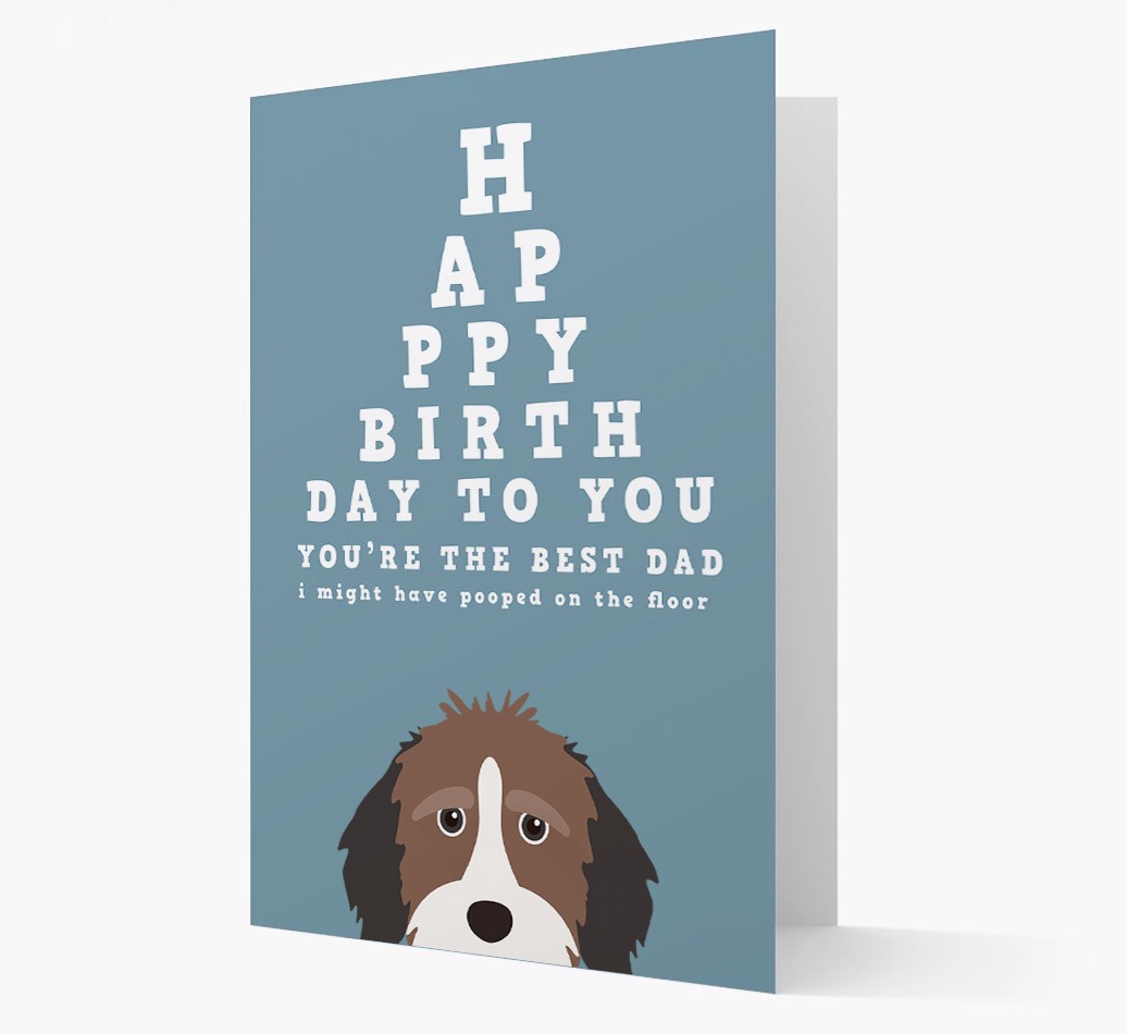 Happy Birthday Dad: Personalised Card with {breedFullName} Icon
