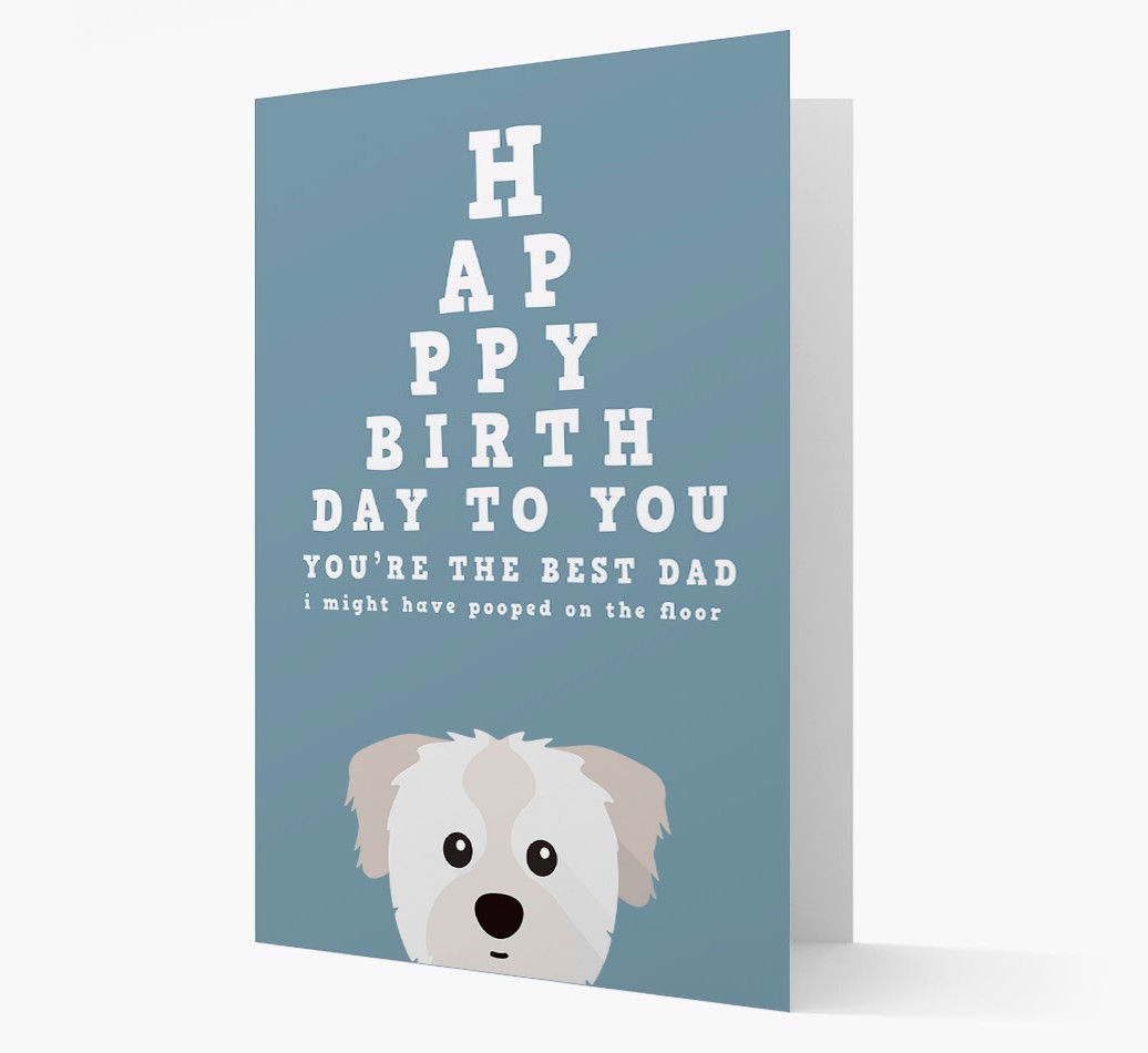 Happy Birthday Dad: Personalised Card with {breedFullName} Icon