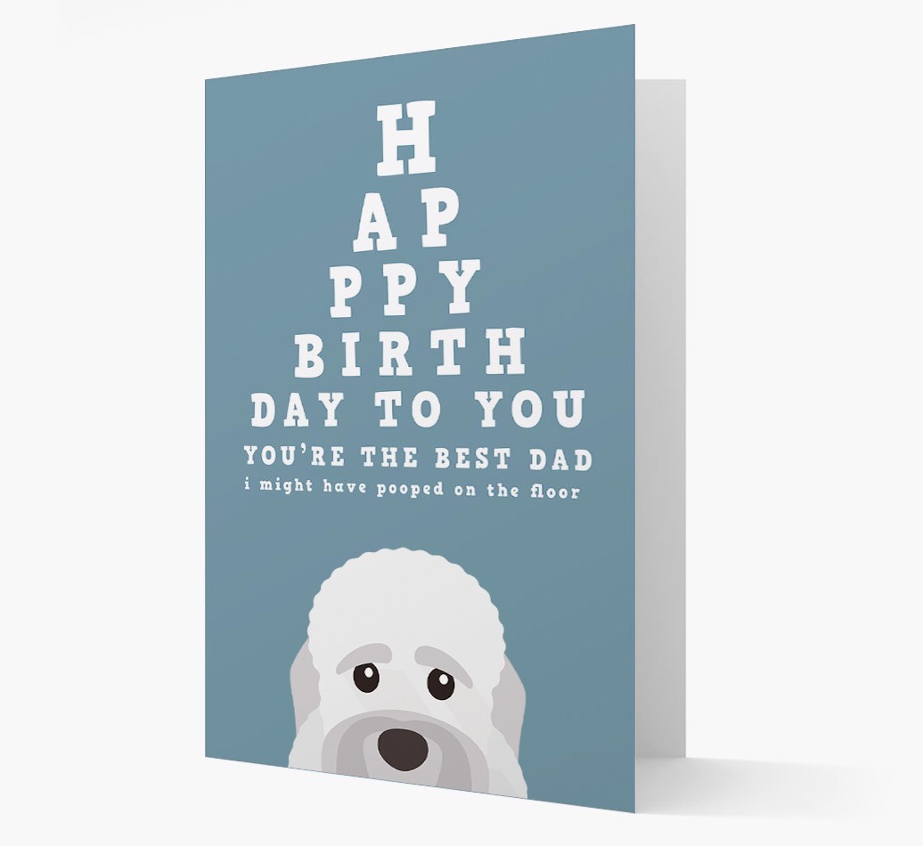 Happy Birthday Dad: Personalised Card with {breedFullName} Icon