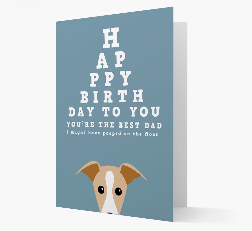 Happy Birthday Dad: Personalised Card with {breedFullName} Icon