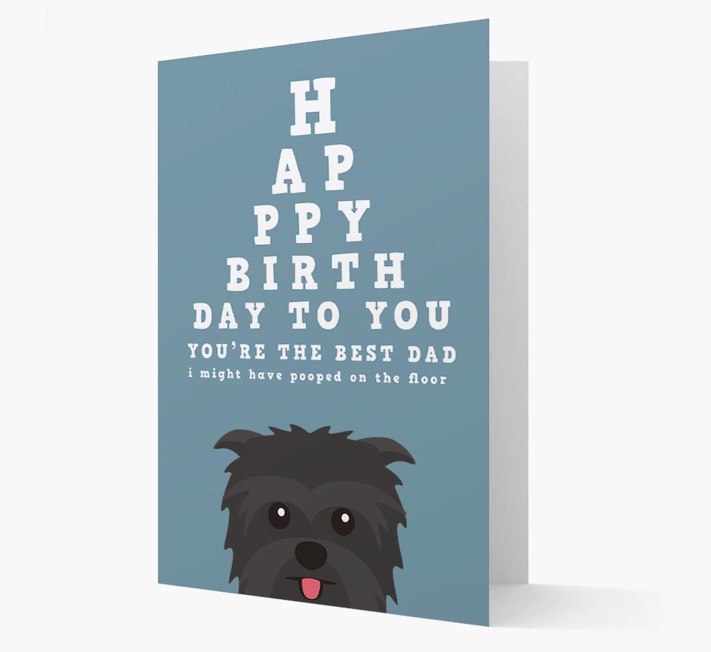 Happy Birthday Dad: Personalised Card with {breedFullName} Icon