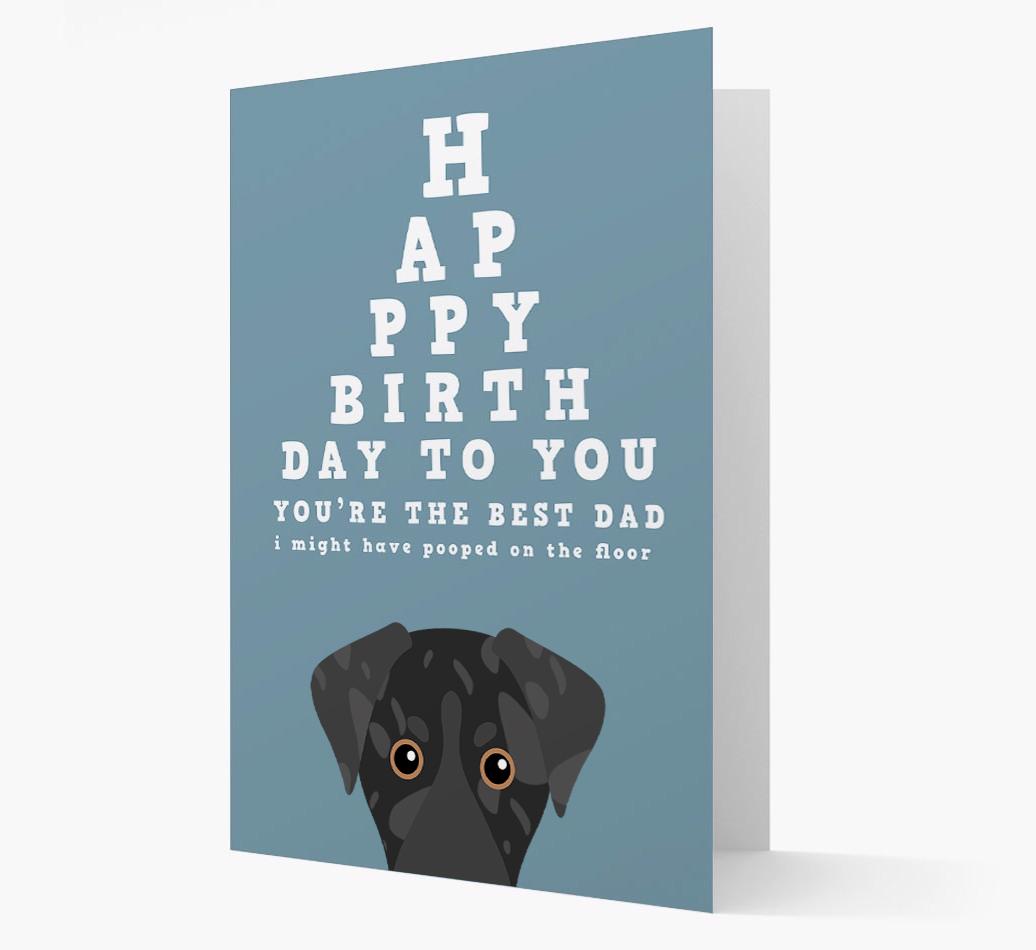 Happy Birthday Dad: Personalised Card with {breedFullName} Icon