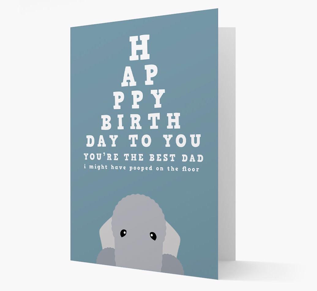 Happy Birthday Dad: Personalised Card with {breedFullName} Icon