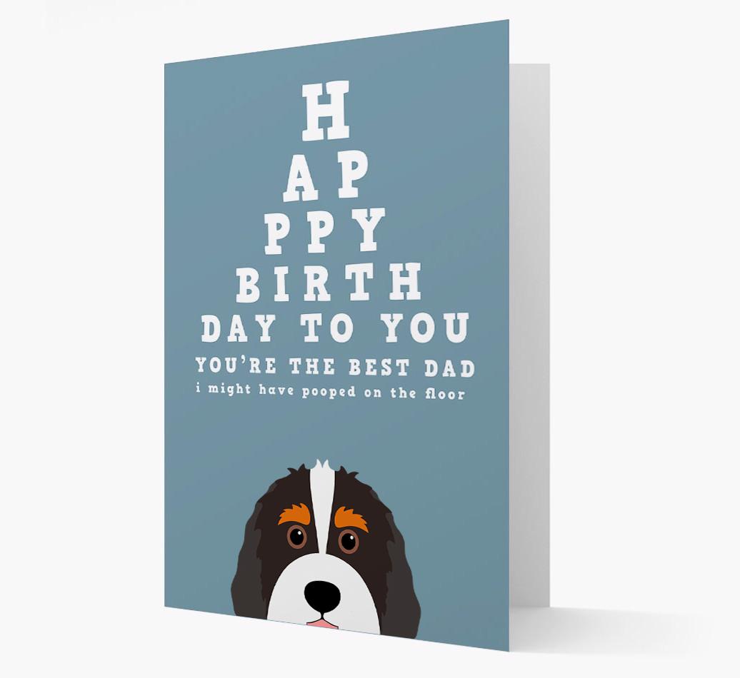 Happy Birthday Dad: Personalised Card with {breedFullName} Icon