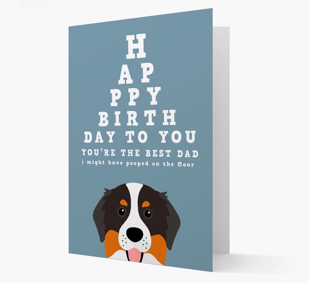 Happy Birthday Dad: Personalised Card with {breedFullName} Icon