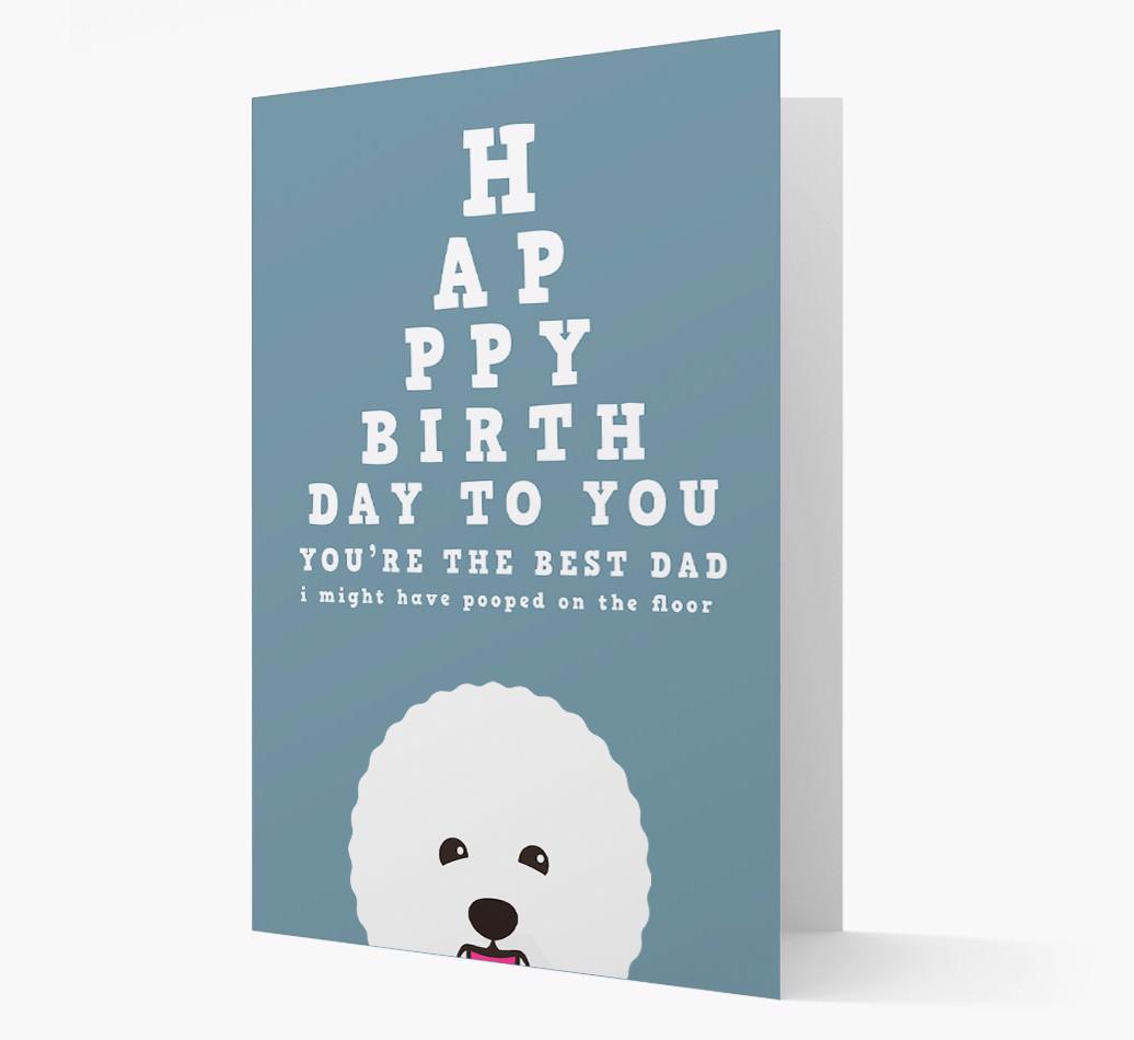 Happy Birthday Dad: Personalised Card with {breedFullName} Icon