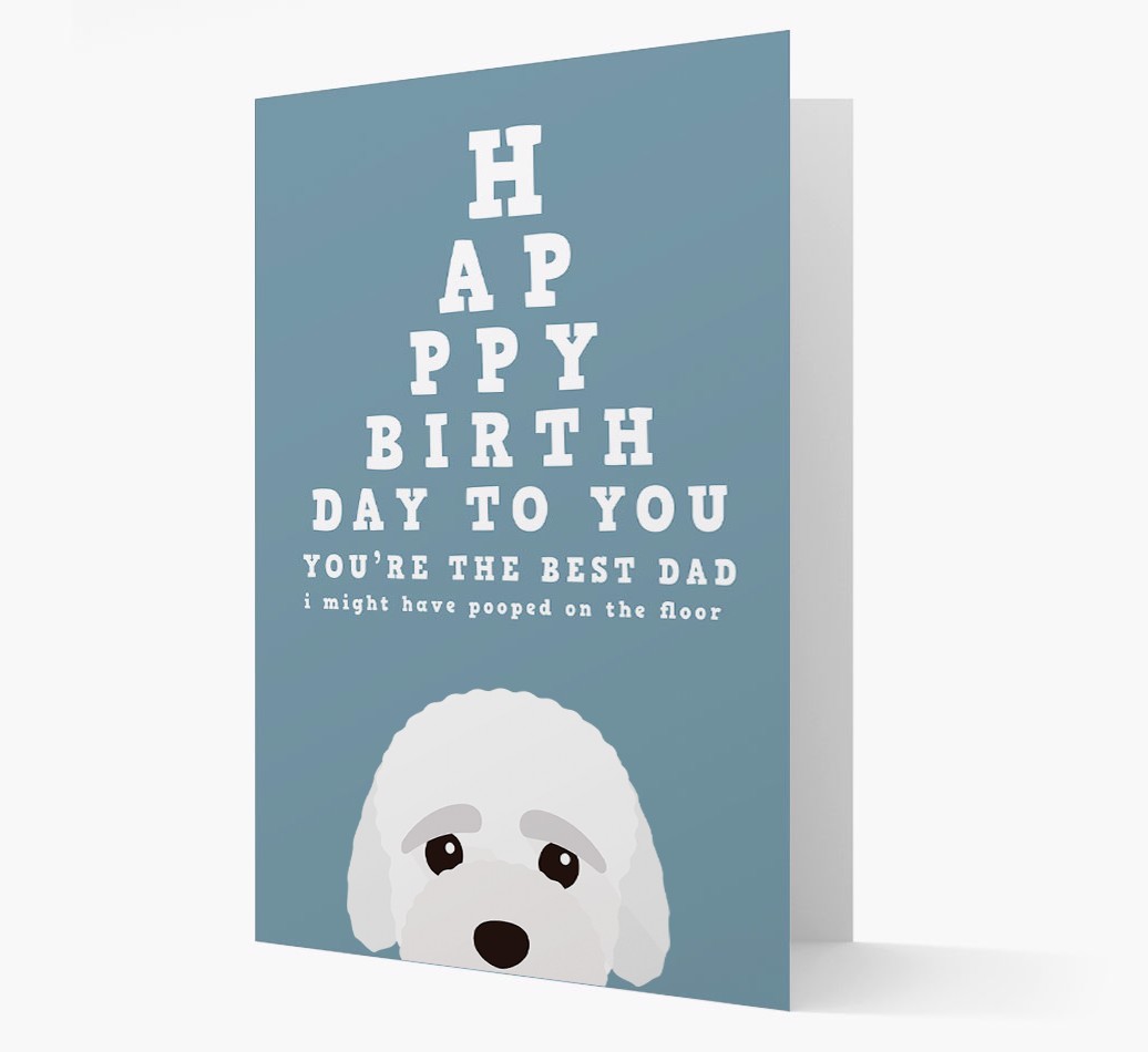 Happy Birthday Dad: Personalised Card with {breedFullName} Icon