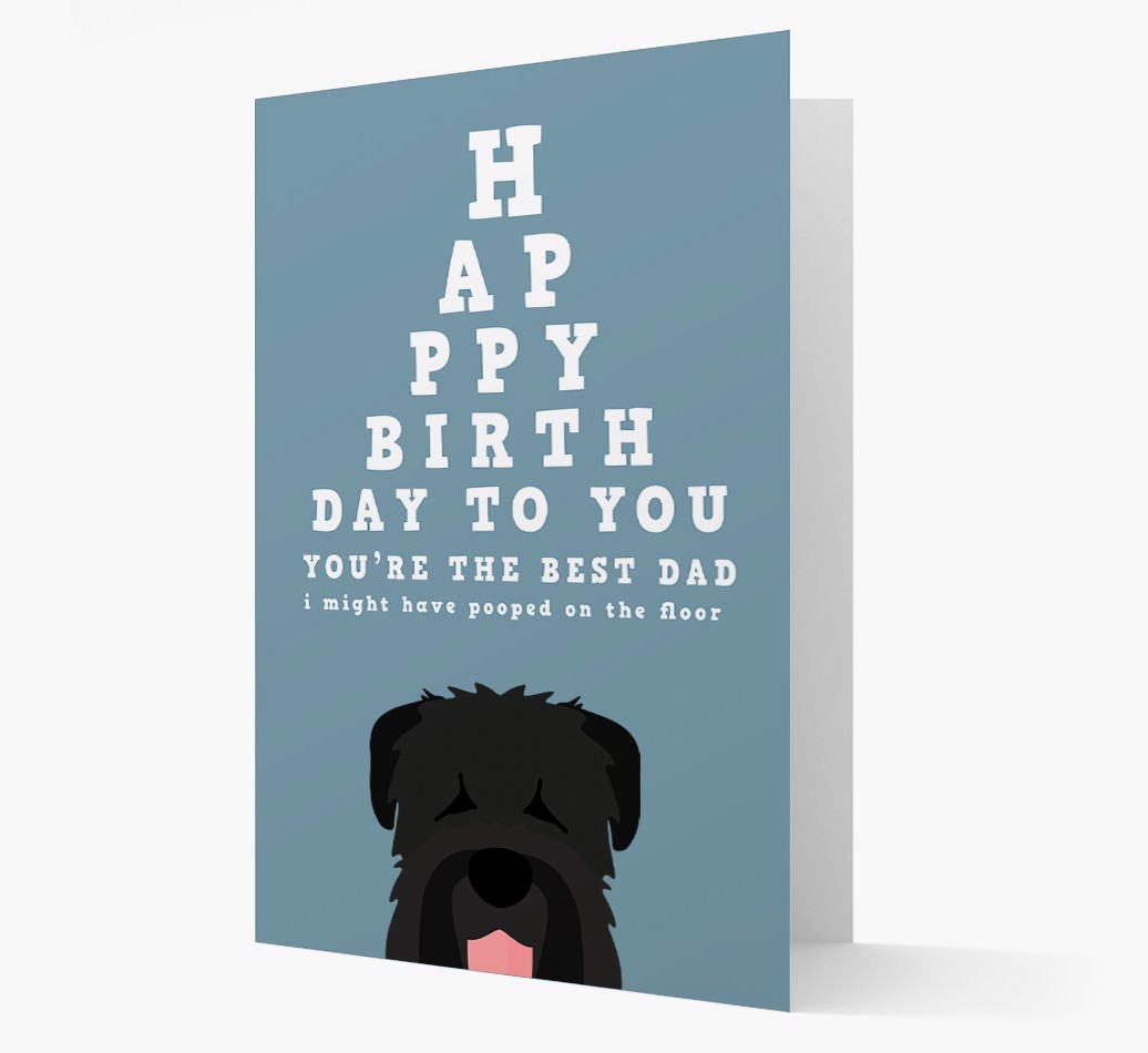 Happy Birthday Dad: Personalised Card with {breedFullName} Icon