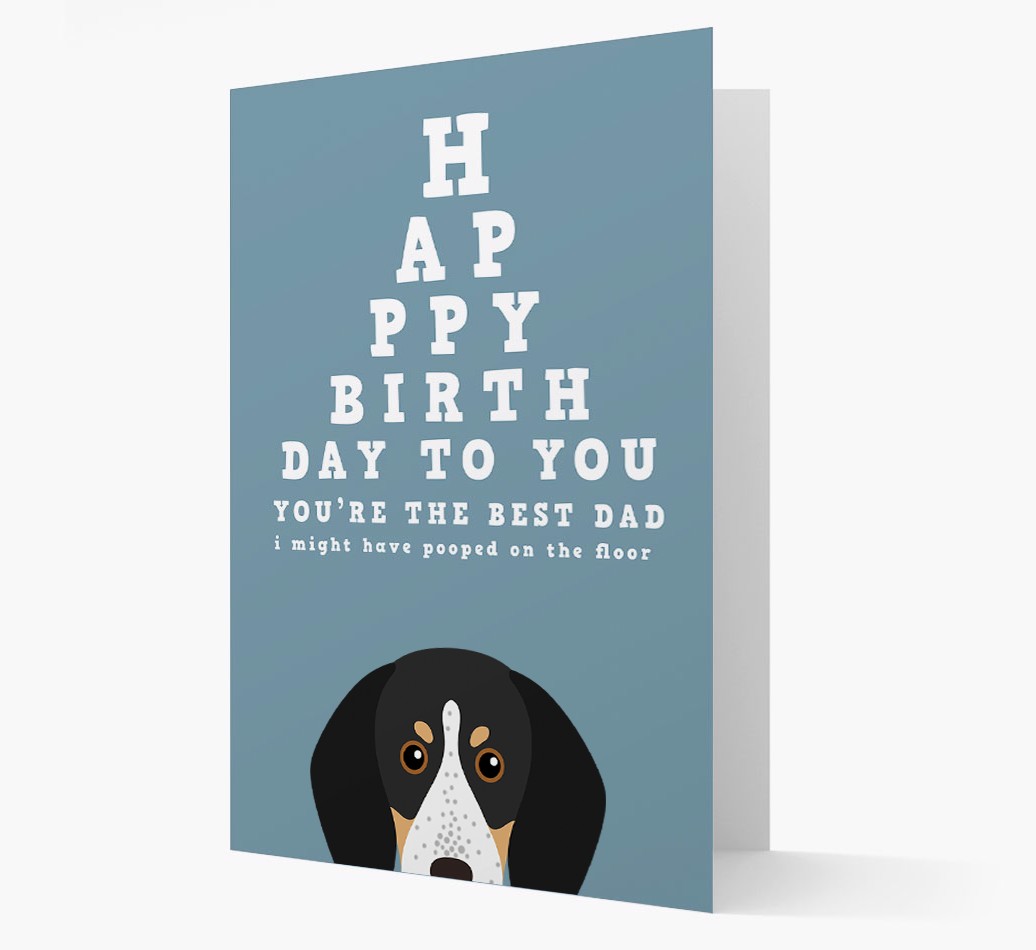 Happy Birthday Dad: Personalised Card with {breedFullName} Icon