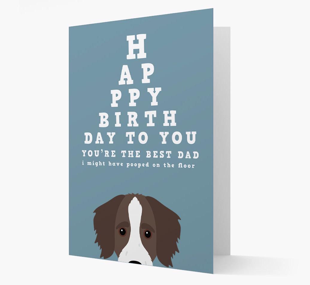 Happy Birthday Dad: Personalised Card with {breedFullName} Icon