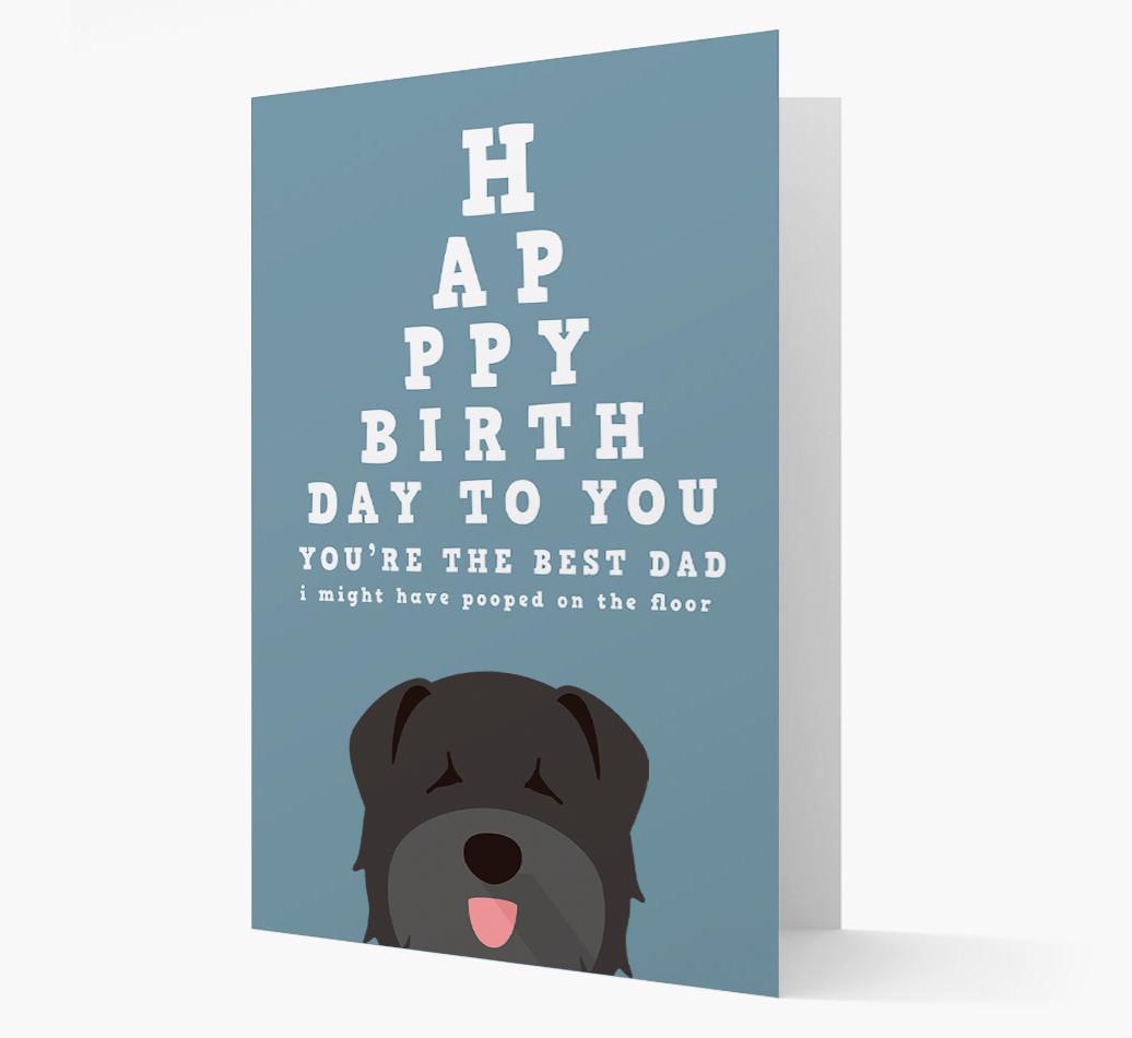 Happy Birthday Dad: Personalised Card with {breedFullName} Icon