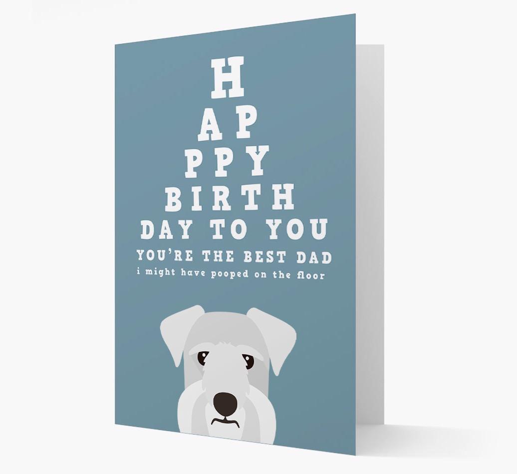 Happy Birthday Dad: Personalised Card with {breedFullName} Icon