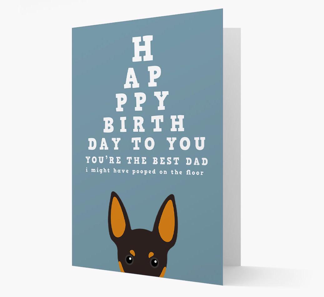 Happy Birthday Dad: Personalised Card with {breedFullName} Icon