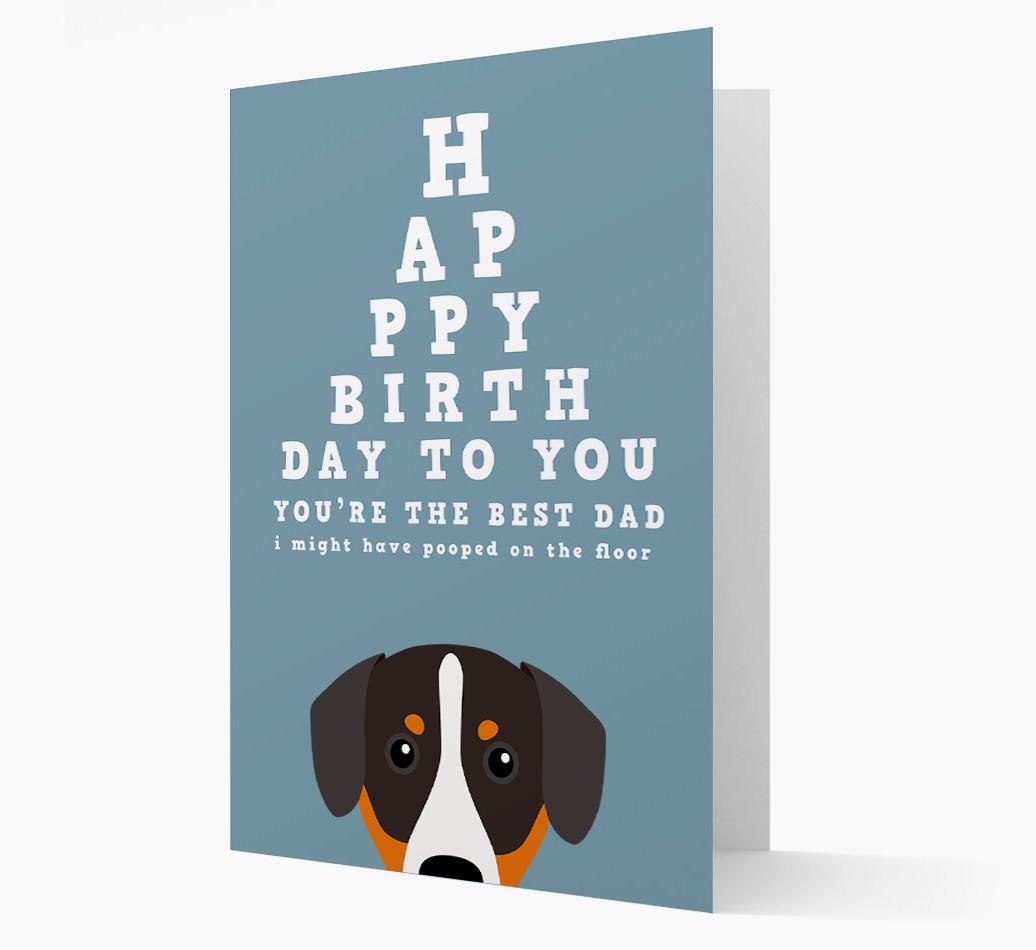 Happy Birthday Dad: Personalised Card with {breedFullName} Icon