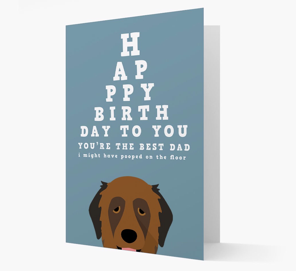 Happy Birthday Dad: Personalised Card with {breedFullName} Icon