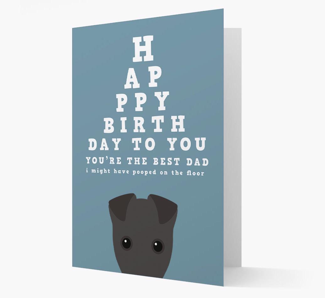 Happy Birthday Dad: Personalised Card with {breedFullName} Icon