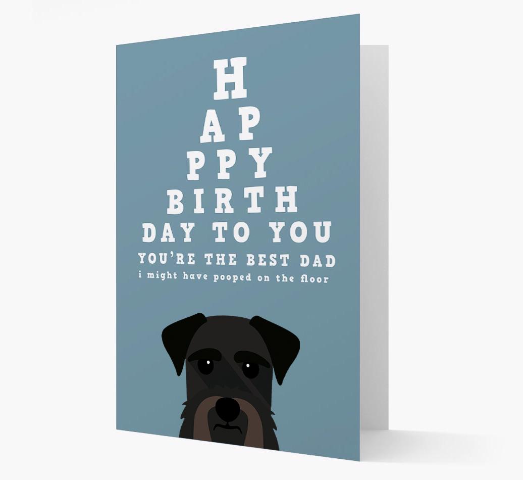 Happy Birthday Dad: Personalised Card with {breedFullName} Icon