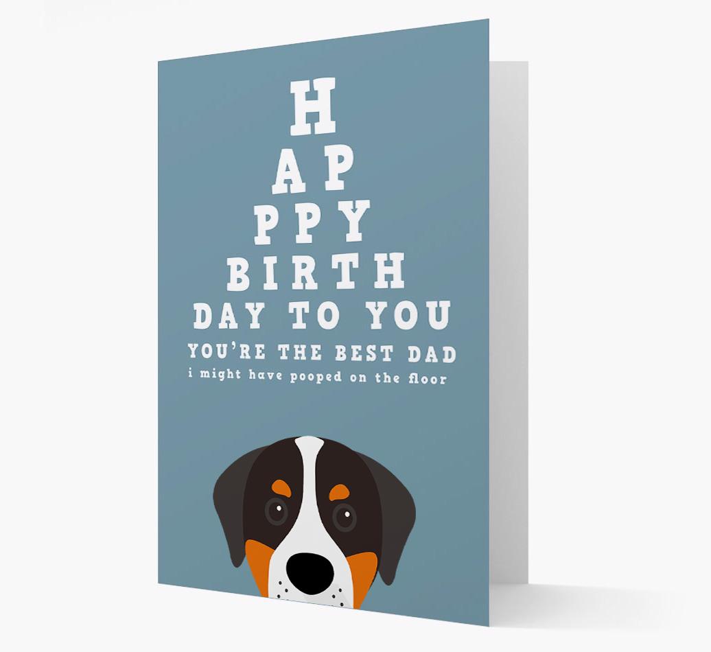 Happy Birthday Dad: Personalised Card with {breedFullName} Icon