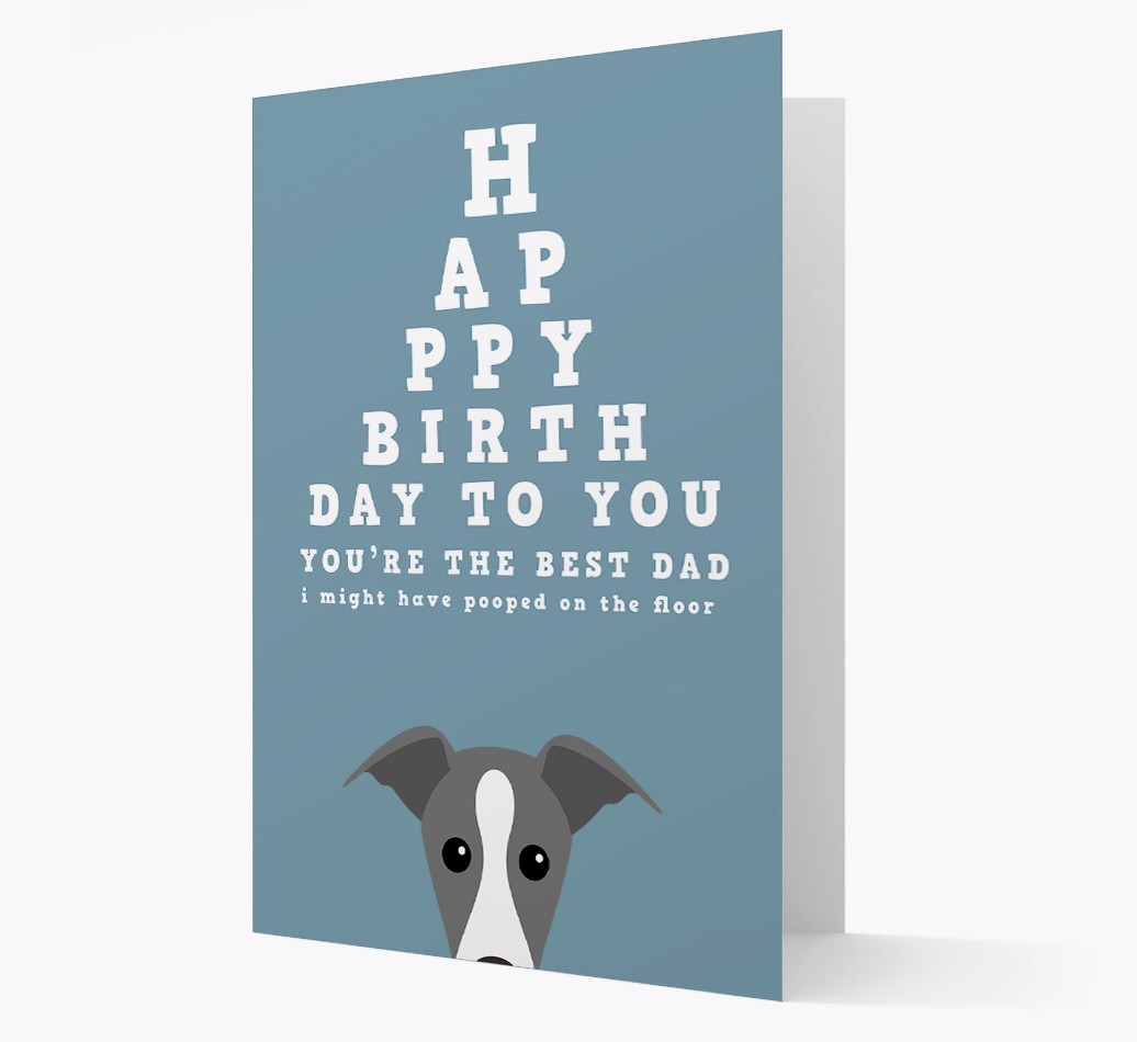 Happy Birthday Dad: Personalised Card with {breedFullName} Icon
