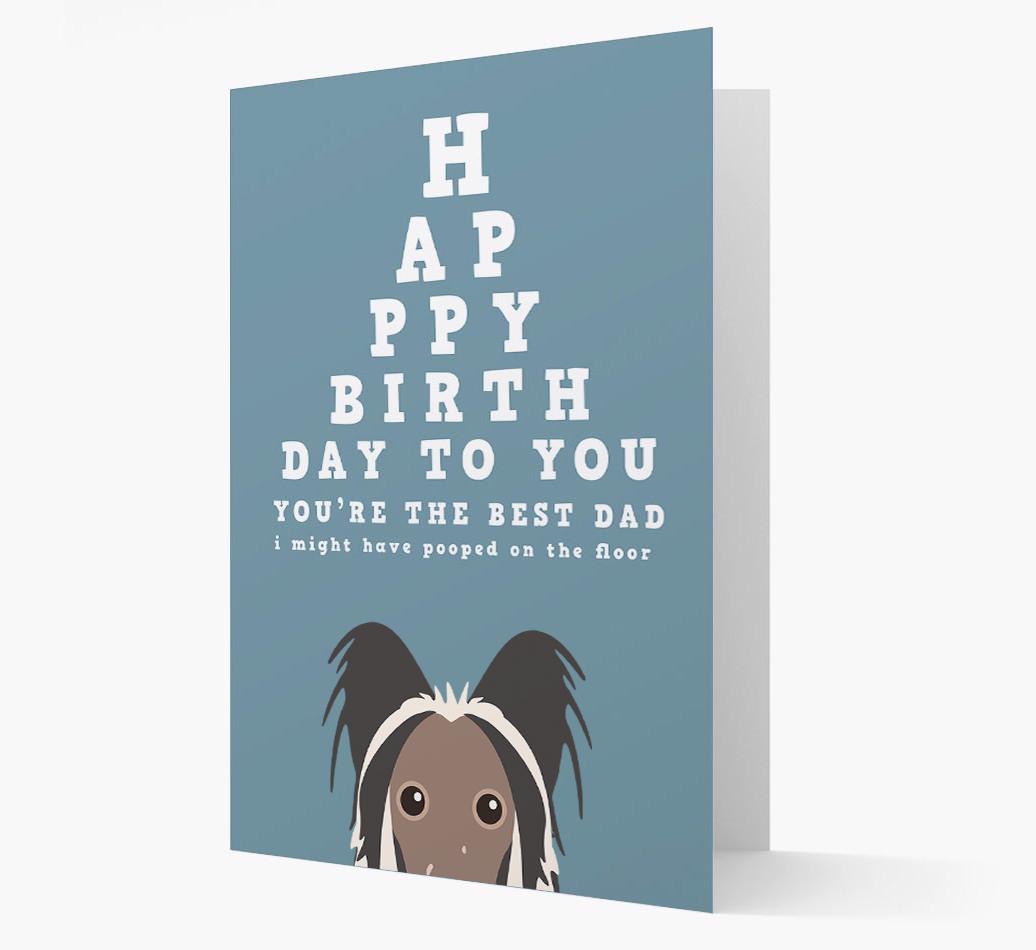 Happy Birthday Dad: Personalised Card with {breedFullName} Icon