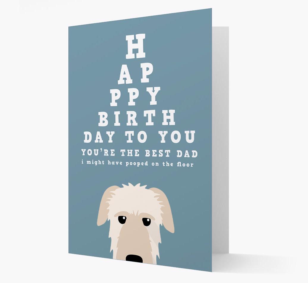 Happy Birthday Dad: Personalised Card with {breedFullName} Icon