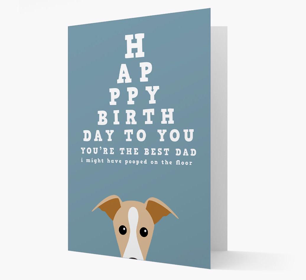 Happy Birthday Dad: Personalised Card with {breedFullName} Icon