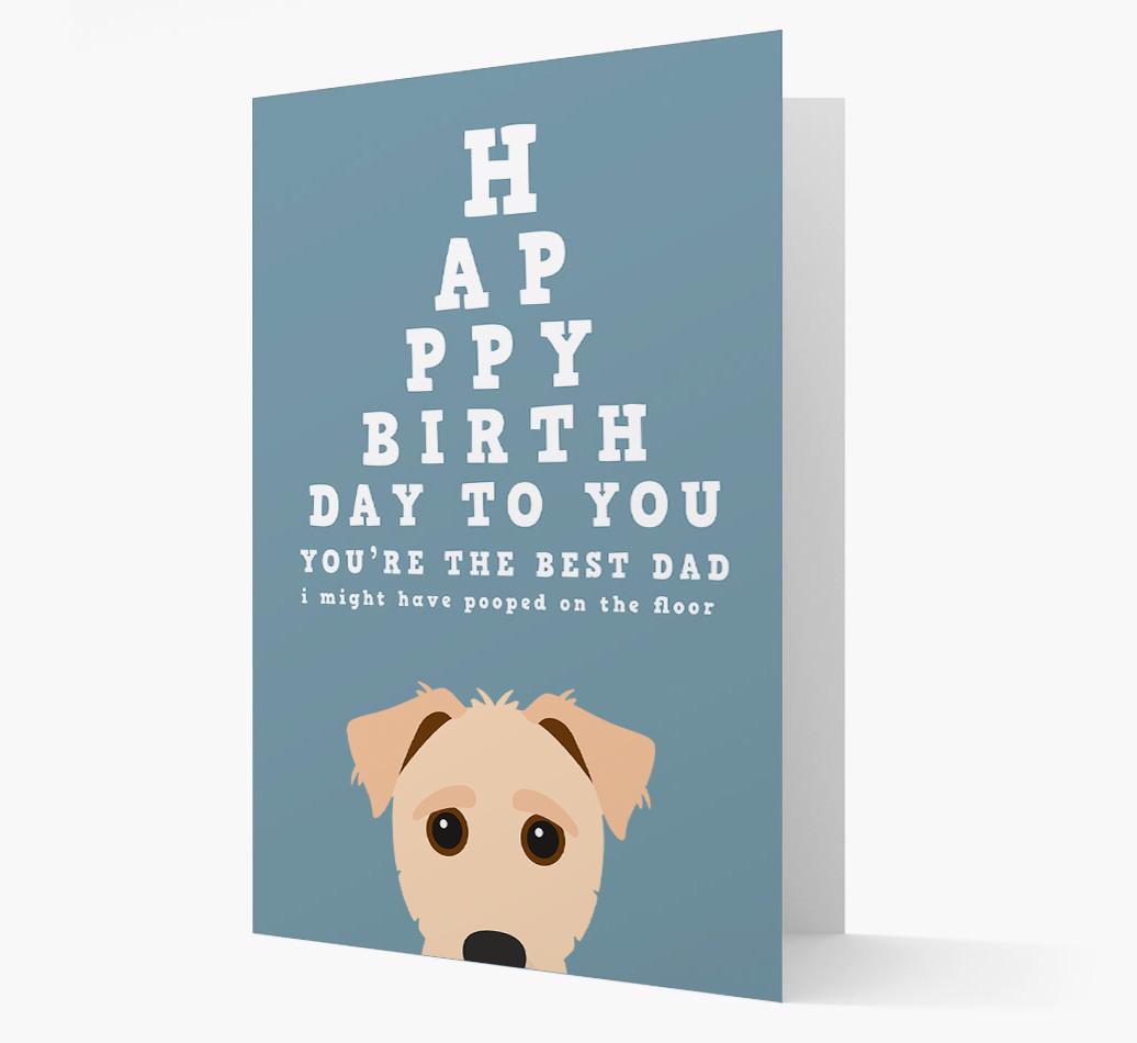 Happy Birthday Dad: Personalised Card with {breedFullName} Icon