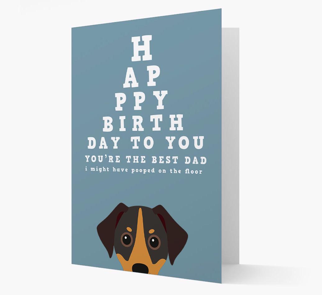 Happy Birthday Dad: Personalised Card with {breedFullName} Icon